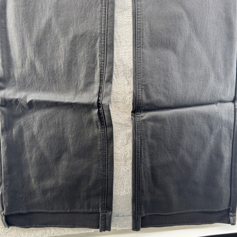 NWT Canyon Retreat Black Coated Flare Jeans High Rise Stepped Hem Womens Size 4 - Picture 9 of 12